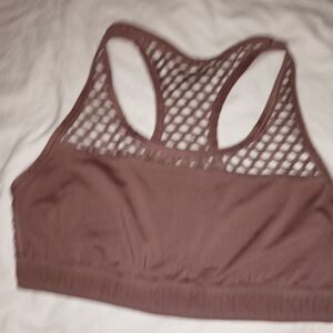 PINK Victoria's Secret Brown Mesh Sports Bra